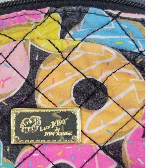 Betsey Johnson Backpack Donut Cat Face Fun Backpack Travel Weekender School Bag - Picture 9 of 11
